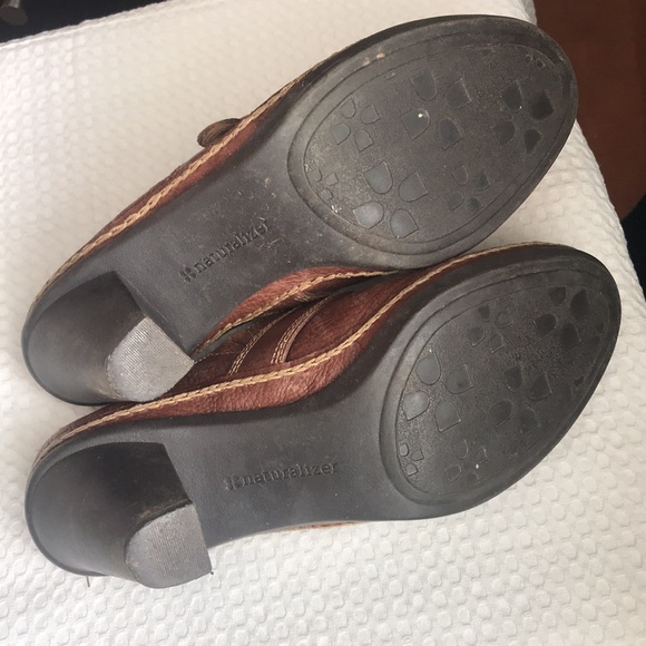 Vintage Naturalizer Brown Leather Drifter Mules Clogs - Picture 7 of 7